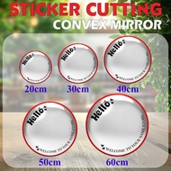 CONVEX MIRROR CUTTING STICKER/ MIRROR GLASS STICKER ROUND GLASS STICKER (STICKER ONLY)