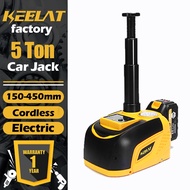keelat Car Electric Jack Car Tire Cordless Jack 20V DC/5T Electric Hydraulic Jack Powerful & Durable