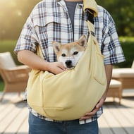 Adjustable Single-Shoulder Pet Carrier Sling for Small to Medium Dogs & Cats, Foldable Travel Backpa