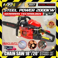 STEEL POWER STP5001 / STP6001 Gasoline Chainsaw with 18" / 20" Guide Bar &amp; Chain
