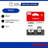 Canon Pixma PG-47 PG47 Black Ink Cartridge PG 47 for Canon E400/ E410/ E460/ E470/ E480/ E3170 Pixma