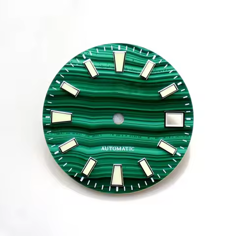 Nh35 Dial Turquoise Single Date 28.5mm BGW9 C3 Lume Custom Logo Malachite Skx007 Sbdx001 Natural Sto