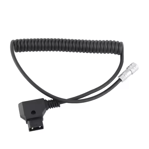 D-Tap to 4K Spring Power Supply Cable for Blackmagic Pocket Cinema Camera 4K / Gold Mount V Mount Ba