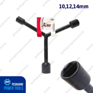 K55 BLACK Y-SOCKET WRENCH 10 X 12 X 14 MM - Y-SOCKET WRENCH