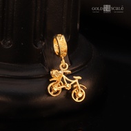 916 Gold Bicycle Charm