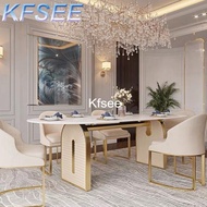 Kfsee 1 Set Luxury 160x80Cm More Classic Elegant Dining Table