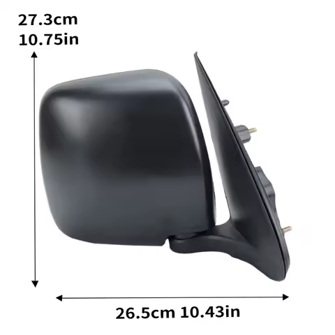 Textured Black For Toyota Hiace TRH/KDH 200 2005 2006-2013 Fully Manual Folding Car Accessories Rear