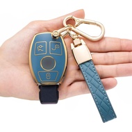Key Fob Cover for Mercedes Benz,Soft TPU Key Case Shell Compatible with Mercedes Benz A B C E G K R 