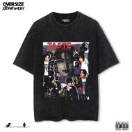 Fiego LEE HAECHAN TASTE | Premium Stonewash Oversize T-Shirt | Oversize TShirt