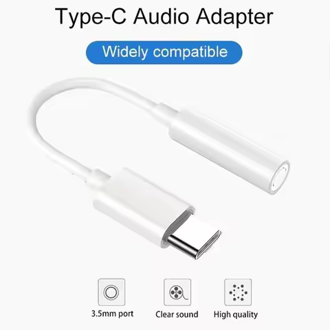 Type C To 3.5 Jack Earphones Adapter Cable Type C 3.5mm Audio Cable Adapter For Smart Phone Android