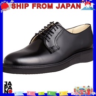 "Haruta Men's Leather Postman Shoes with Vibram Sole, Lace-Up, 3E Width - Model 711P, Black (Various