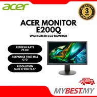 Acer E200Q 19.5" Widescreen LED Monitor (VGA/HDMI) 3 Years Warranty