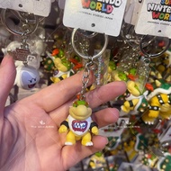 Japan USJ Universal Studios Osaka Nintendo Mario Bowser and Little Bowser Keychain Pendant