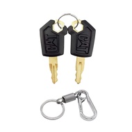 5P8500 5P-8500 Ignition Keys with Key Chain Fits for Caterpillar Heavy Equipment(2/Pack)