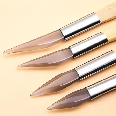 6PC Agate Knife Set for Jewel Shaping & Polishing Pottery Clay Ceramic Modeling Tools