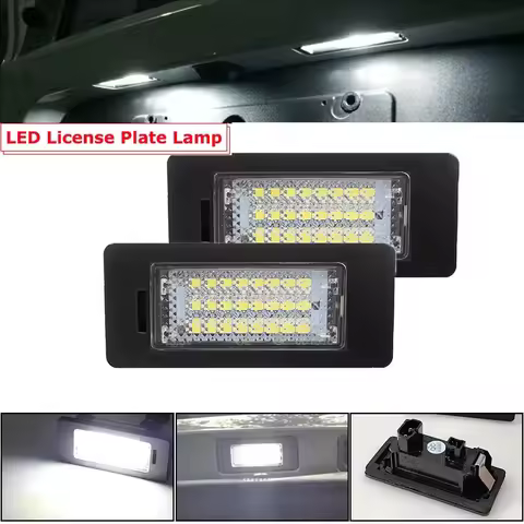 2pcs Car Decorative Accessory For BMW E39 E90 E91 E92 M3 M5 E70 E71 E60 E61 E93 X5 X6 X1 LED Number 