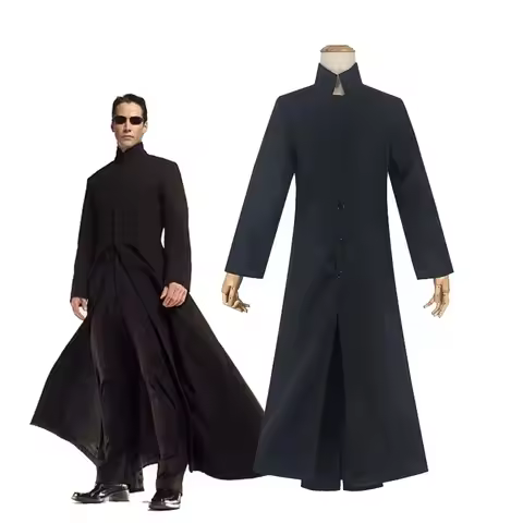 The Matrix Neo in Movie & TV Costume Halloween Party Men Women Uniform Jackets Stage Performance Cos