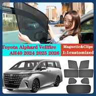 MorningSGCar Window Sunshade For Toyota Alphard AH40 Vellfire 2024 2025 2026 Magnetic Car Sunshade F