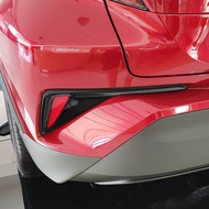 2Pcs Car Rear Fog Light Lamp Frame Decoration Sticker Cover Trim for Toyota C-HR CHR 2016 - 2020 Accessories