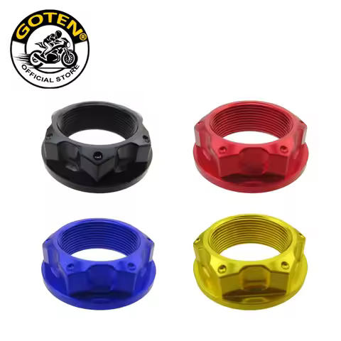 Goten Aluminum Steering Stem Nut M24 x 1 For Suzuki Yamaha Honda Motorcycle