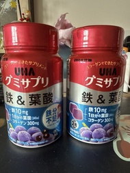 UHA味覺糖鐵＆葉酸軟糖 30日份（60粒裝）