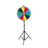 FXUP Folding Tripod Prize Wheel Win Fortune 40/50/60cm Color Roulette Wheel Spinner Game Spin Wheel 