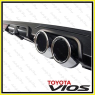 ◴ ● ❂ Toyota Vios 2018 3RD GEN SUPERMAN Rear Bumper Lip Diffuser (Matte Black)