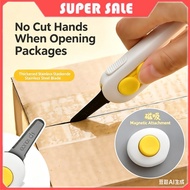 Package Opener Cutter, Small Cute Retractable Box Cutter for Letter & Package Cutting, Magnetic Box 