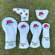 1pc/4pcs PU Leather Waterproof Golf Club Cover, Putter Wood Club Cover, Golf Club Head Cover 9YV7