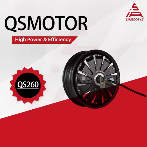 QSMotor 12*3.5 Inch 1500W QS260 V1.12 BLDC Electric Wheel Hub Motor for E-Scooter High-Speed Brushle