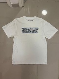 Mont-Bell White Graphic T-Shirt sizeS cotton