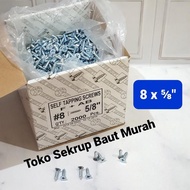 Screw fh 8X5/8" / Jf 8X5 Screw / Tapping Screw F+Ab 8 X 5/8"