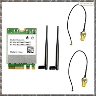 [L W H Y] RTL8822CE Wireless Network Card Dual-Band 2.4G/5G M.2 A/E Key WiFi Card Bluetooth 5.0 Supp