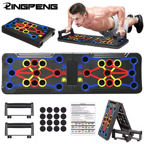 Portable Multifunctional Push-up Board - Fitness and Muscle Training Device Home Workout Set Foldabl