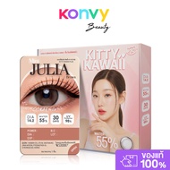 Kitty Kawaii Plus Contact Lens Mini Julia Brown [1 Pair] คิตตี้ คาวาอิ คอนแทคเลนส์แบบรายเดือน 1คู่
