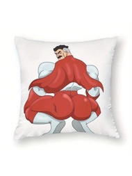 1 vỏ gối sofa Invincible Think Mark Thick Boot Omni Man - Khóa kéo, Có thể giặt bằng máy, Lý tưởng đ