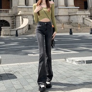 [Sicibi] Flared Pants Women Jeans Flared Jeans Jeans Women Jeans Small Trousers Slimmer Look Jeans D