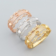 [Fashion Jewelry] Pig Nose Hollow Bracelet Ring Set