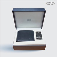 ARROW Gift Set เข็มขัดหนัง + กระเป๋าสตางค์ หนังแท้(MYCG201)