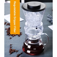 MRB Ice Drip Coffee Pot Glass Coffee Maker Regulatable Dripper Filter Cold Brew Pots Ice Brewer Percolators Espresso Coffee