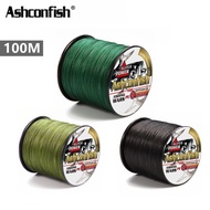 Ash braided PE fishing line 100 M 8 strands 6-150 lbs green fishing line PE braided fishing line