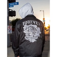 American DGK Skateboard Street West Coast Chicano Embroidery Fake Two-Piece Hooded Baseball Jacket C