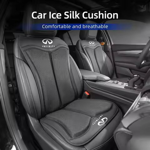 Car Seat Ice Silk Cushion Backrest Seat Protector Cover Accessories For Infiniti Q50 FX35 Q30 G37 Q7