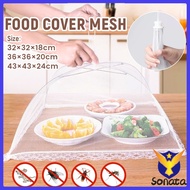 Sonata 1pc White Mesh Food Cover Anti-Fly Vegetable Cover Foldable Mesh Screen