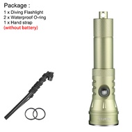 Asafee DT28 Professional Dving Flashlight 2000LM SFT40 LED Diving Scuba Waterproof 21700 battery Div