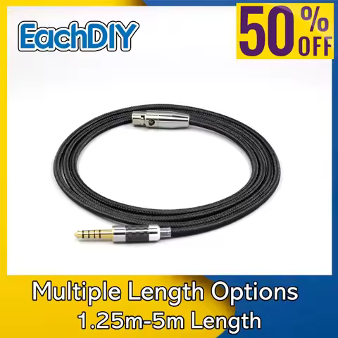 6.5mm XLR 4.4mm Super Soft Headphone Nylon OFC Cable For AKG Q701 K702 K271 K272 K240 K141 K712 K181