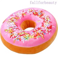 FALLFORBEAUTY Pillow Doughnut 40cm Christmas Nap Pillow Chocolates Donut Pillow Cover Stuffed Toy Se