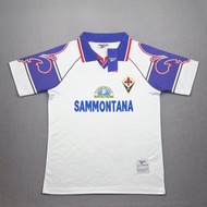 95-97 FL Fiorentina Away White Retro Short Sleeve High-Quality Football Jersey S-XXL