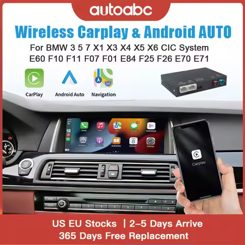 Wireless carplay Android AUTO for BMW 3 5 7 X1 X3 X4 X5 X6 CIC system E60 F10 F11 F07 F01 E84 F25 F2