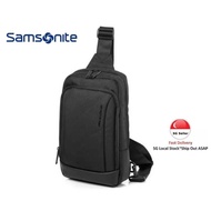 Samsonite Red carry on bag, chest bag, crossbody backpack, single shoulder bag, casual bag, versatile Hs9